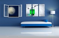 obraz na stenu zelena voda OD 4