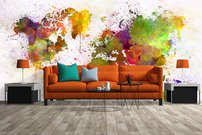 fototapeta mapa interier 2