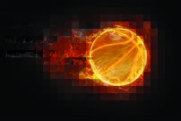 Tapeta Horiaca lopta - OH 0001