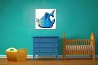 Obraz na stenu Modra Ryba 4