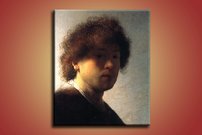 obraz na stenu autoportret s rozstrapatenymi vlasmi 1