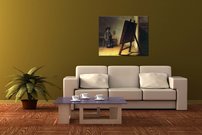 obraz na stenu maliar v jeho atelieri 2