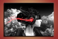 Obraz na stenu Dievca s prilbou 1