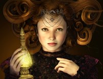 Tapeta Dievča s lampou - SF 0069