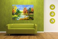 obraz na stenu lesny potok 4