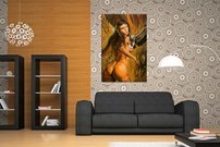 obraz na stenu dievca so supom 3