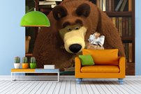 Tapeta Medveď a Maša - AN 0036