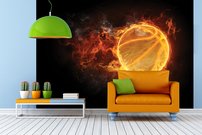 Tapeta Horiaca lopta - OH 0001