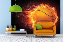 Tapeta Horiaca lopta - OH 0003