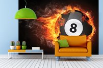 Tapeta Horiaca guľa - OH 0007