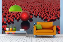 Tapeta Červené guličky - AN 0004