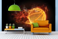 Tapeta Horiaca lopta - OH 0001