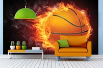 Tapeta Horiaca lopta - OH 0003