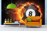 Tapeta Horiaca guľa - OH 0007