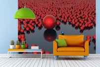 Tapeta Červené guličky - AN 0004