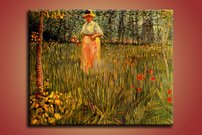 Žena v záhrade - VG 0012