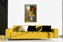 Kvety v modrej váze - VG 0014