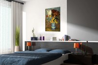 Kvety v modrej váze - VG 0014