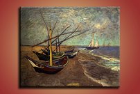 rybárske lode na pláži - VG 0035