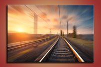 obraz na stenu kolajnice VK 1